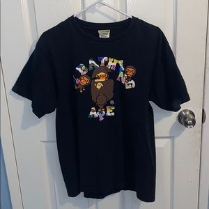 A Bathing Ape Multi Camo College Milo Tee